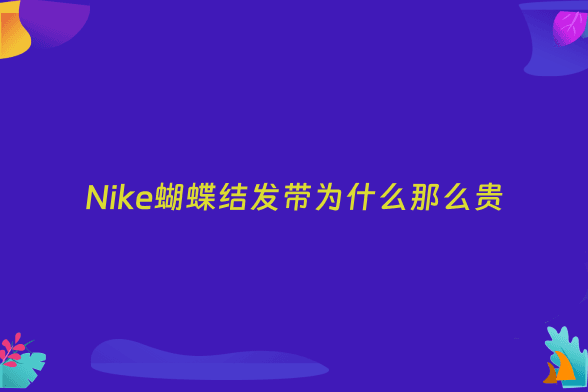 Nike蝴蝶结发带为什么那么贵